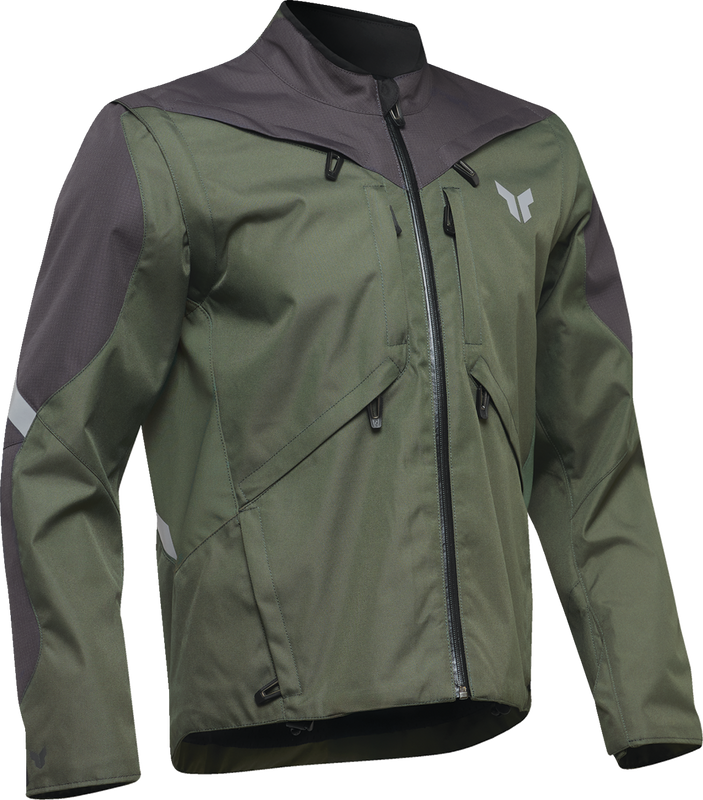 Thor Terrain Jacket - Army/Charcoal - Large 2920-0868