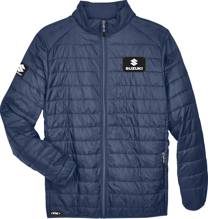 Factory Effex Suzuki Puffer Jacket - Navy - Medium 28-85412