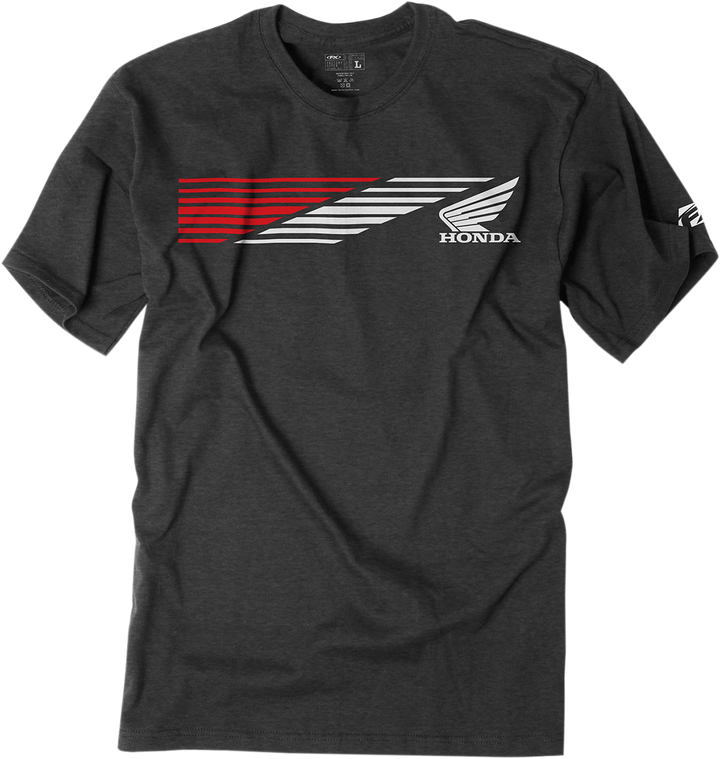 Factory Effex Honda Speed T-Shirt - Heather Charcoal - Medium 19-87302