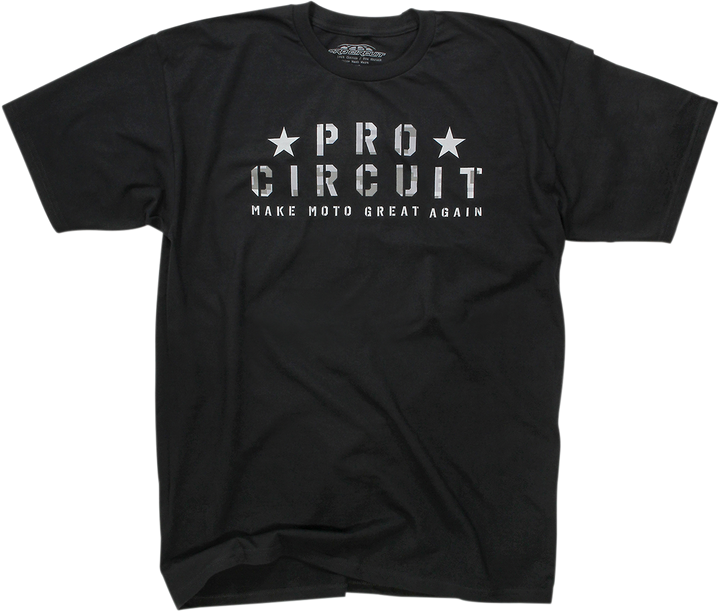 Pro Circuit Flag T-Shirt - Black - Large 6411810-30