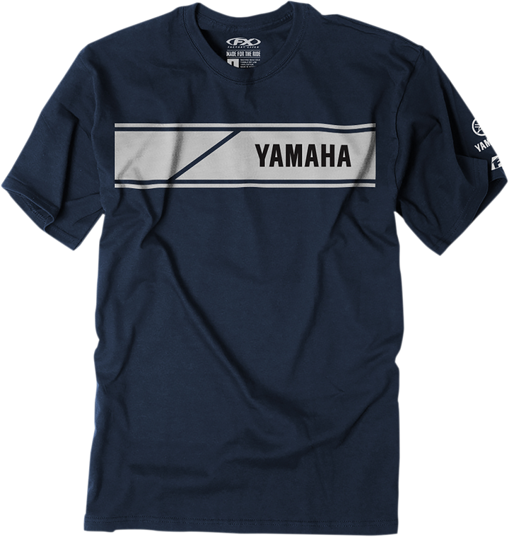 Factory Effex Yamaha Speed Block T-Shirt - Navy - 2Xl 22-87228