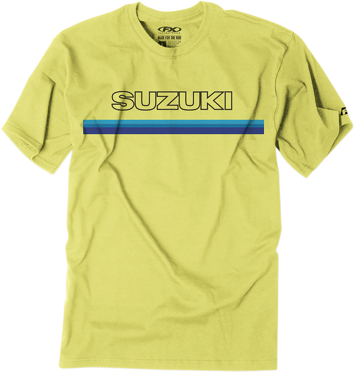 Factory Effex Suzuki Throwback T-Shirt - Yellow - Xl 23-87406