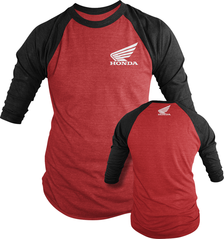 D'Cor Visuals Honda Long-Sleeve T-Shirt - Red/Black - 2Xl 80-111-5