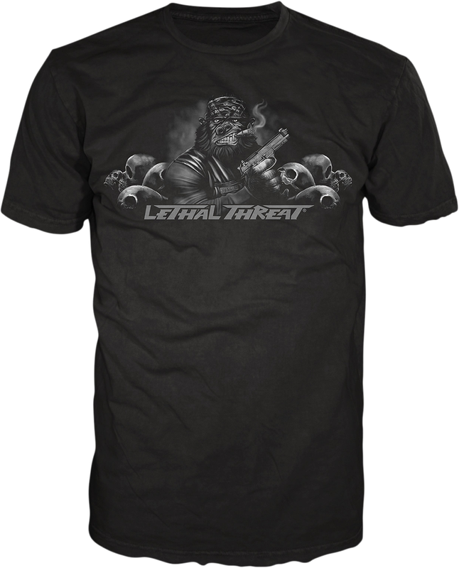Lethal Threat Pistol Packing Gorilla T-Shirt - Black - 2Xl LT20732XXL