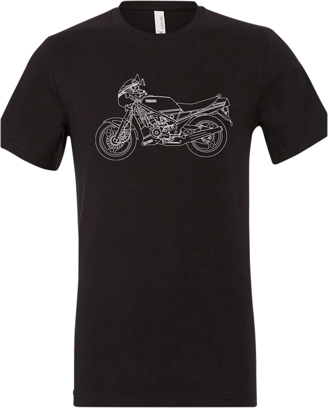 Yamaha Apparel Yamaha Rz350 T-Shirt - Black - Medium NP21S-M1973-M