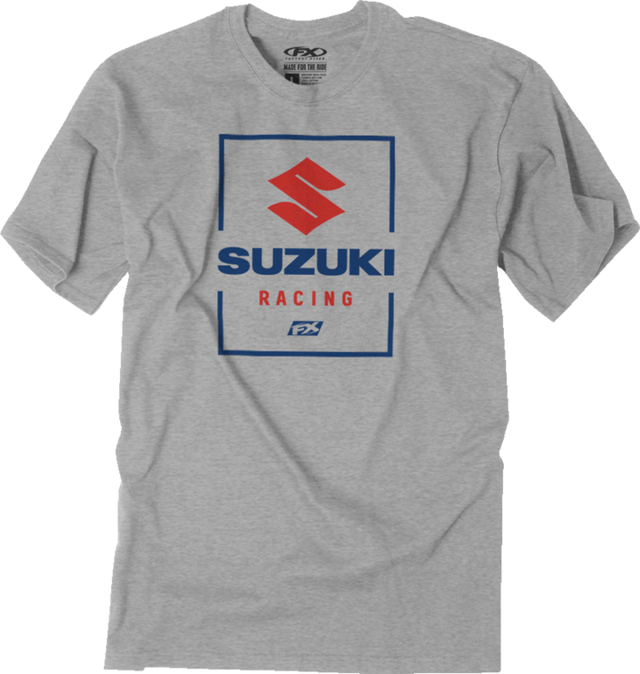 Factory Effex Suzuki Victory T-Shirt - Heather Gray - Medium 26-87402