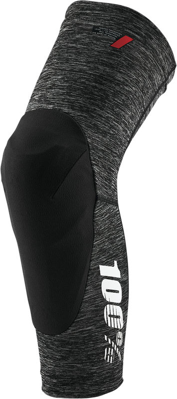 100% Teratec Knee Guards - Heather Gray/Black - Medium 70003-00006