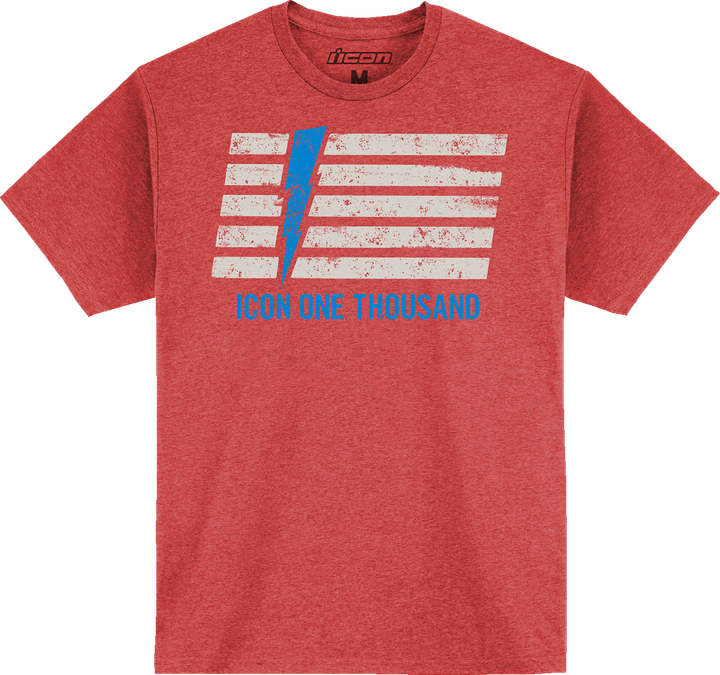 Icon Invasion Stripe T-Shirt - Red - 2Xl 3030-23488