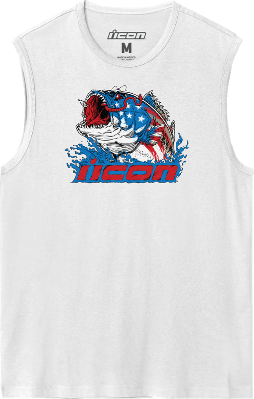 Icon American Basstard Tank Top - White - Medium 3030-24079