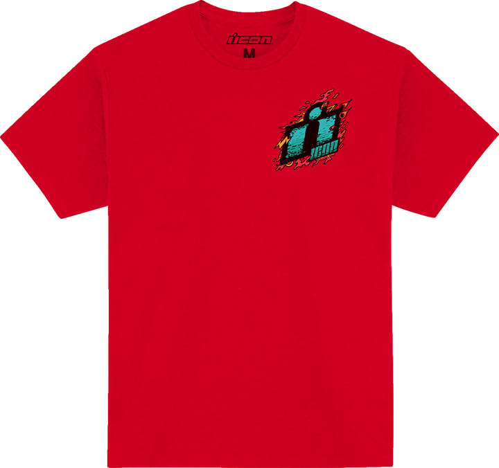 Icon Munchies T-Shirt - Heather Red - Small 3030-24085