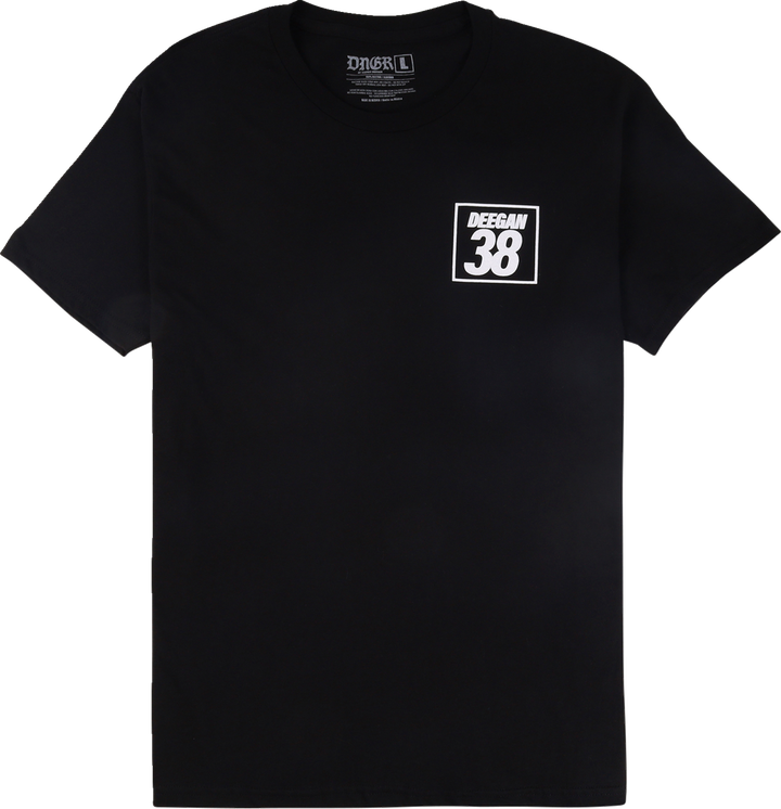 Deegan Apparel Holeshot T-Shirt - Black - Medium DMTSS3027BLKM