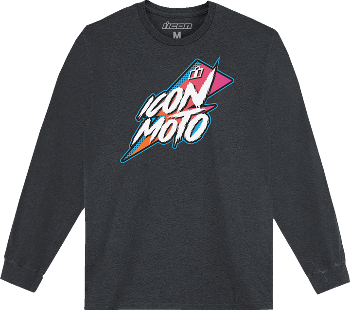 Icon Rad Dawn Long-Sleeve T-Shirt - Heather Charcoal - Medium 3030-24362