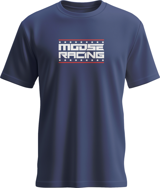 Moose Offroad All-American T-Shirt - Navy - Small 3030-24418