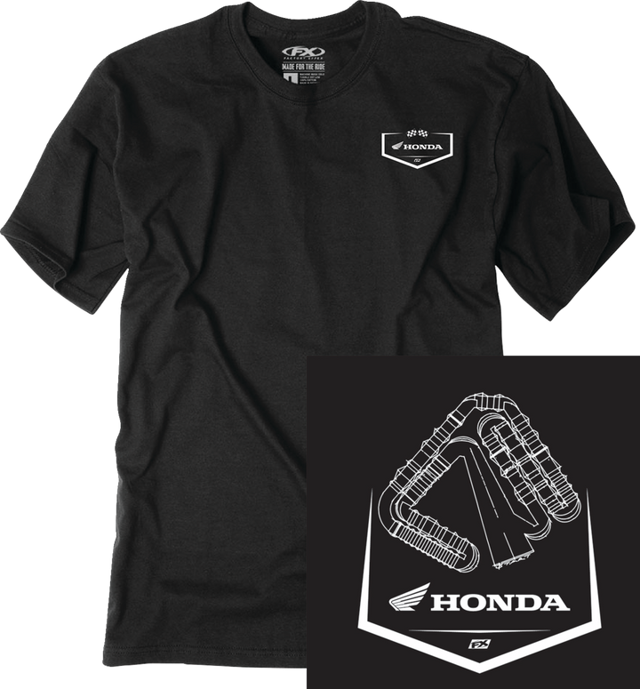 Factory Effex Honda Track T-Shirt - Black - Xl 28-87306