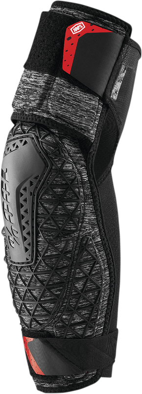 100% Surpass Elbow Guards - Heather Gray/Black - Large 70008-00007