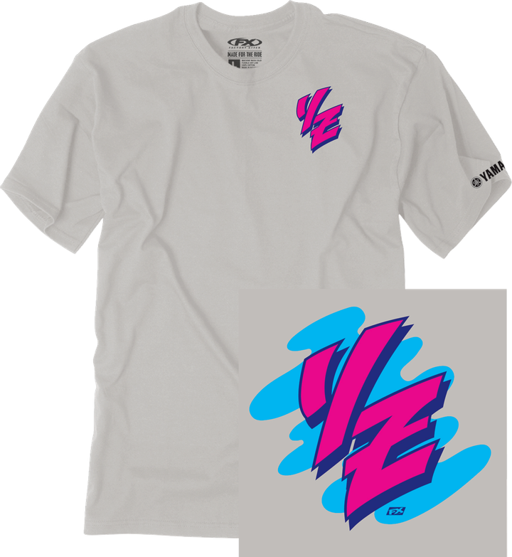 Factory Effex Yamaha Retro Yz T-Shirt - Light Gray - 2Xl 28-87218