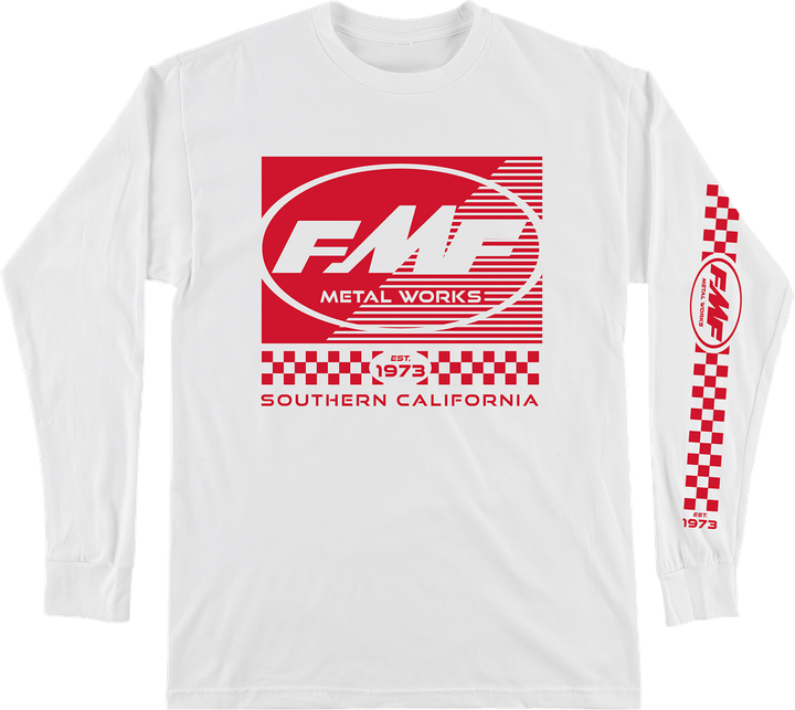 Fmf Metal Works Long-Sleeve T-Shirt - White - Medium HO24119901WHTMD
