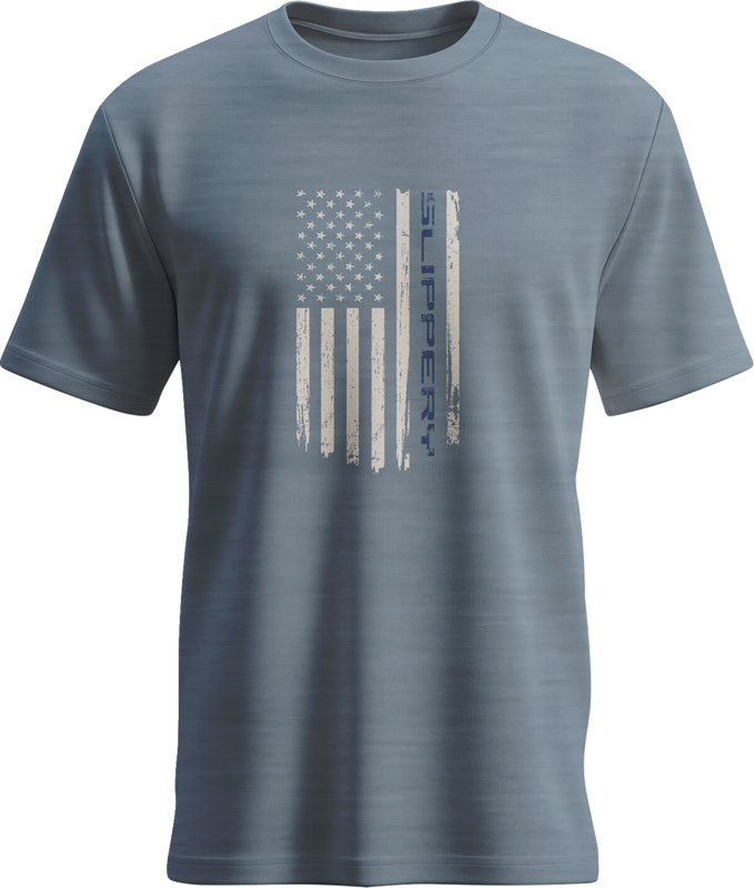 Slippery Flag Flint T-Shirt - Heather Blue - Large 3030-25327