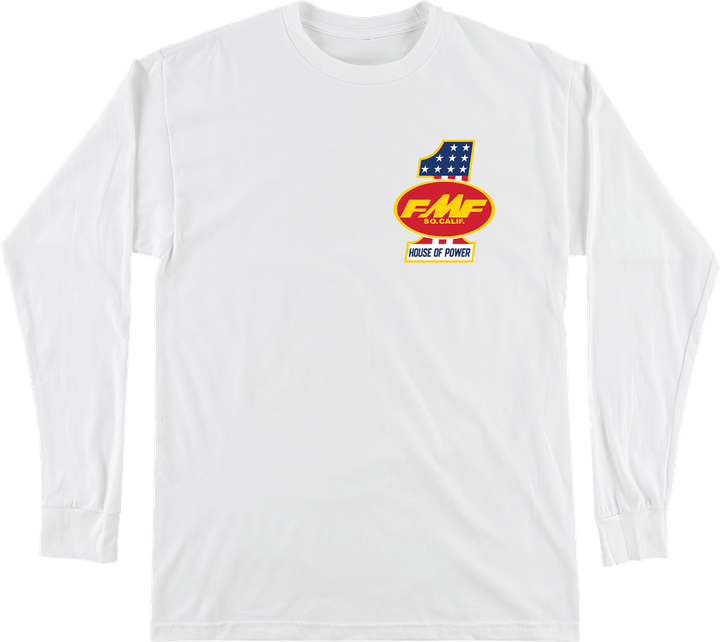 Fmf America First Long-Sleeve T-Shirt - White - Medium HO25119901WHTMD