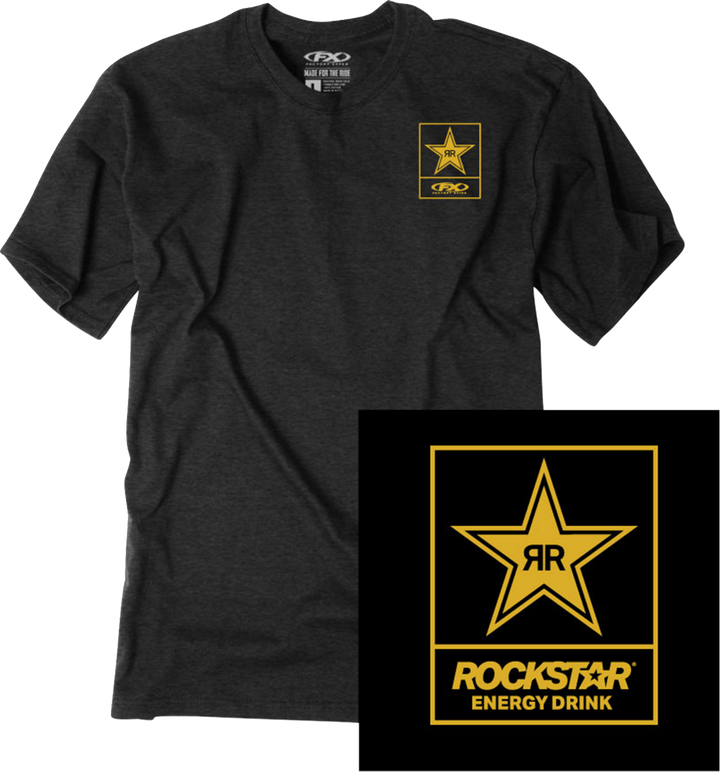 Factory Effex Rockstar Lockup T-Shirt - Black - Medium 29-87612