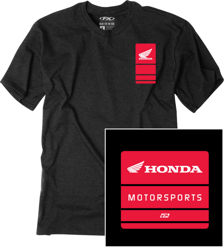 Factory Effex Honda Phase T-Shirt - Black - Large 29-87334