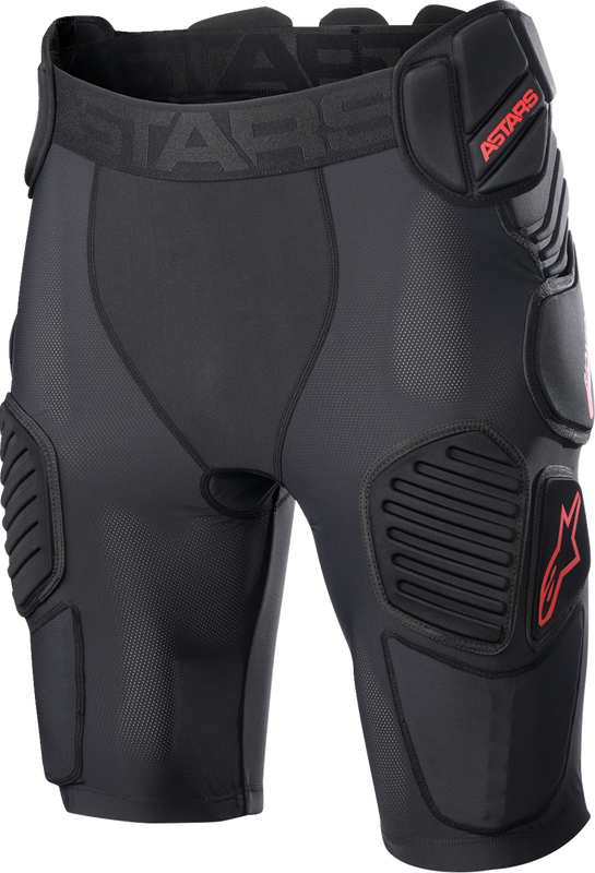 Alpinestars Bionic Pro Protection Shorts - Black/Red - Medium 6507523-13-M