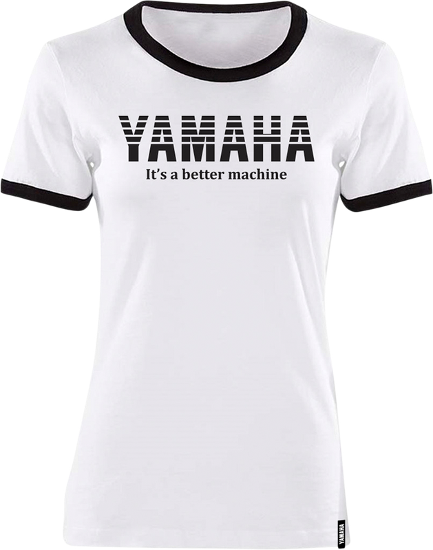 Yamaha Apparel Women'S Yamaha Vintage T-Shirt - White/Black - 2Xl NP21S-L1793-2X