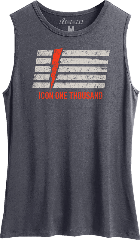 Icon Women'S Invasion Stripe Tank Top - Antique Denim - Small 3031-4218