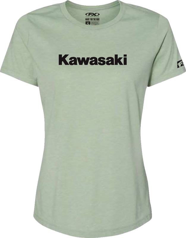 Factory Effex Women'S Kawasaki T-Shirt - Light Heather Green - Medium 27-87142