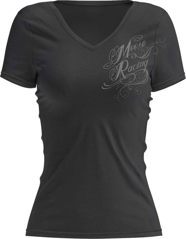Moose Offroad Women'S Flourish Script T-Shirt - Black - Medium 3031-4285