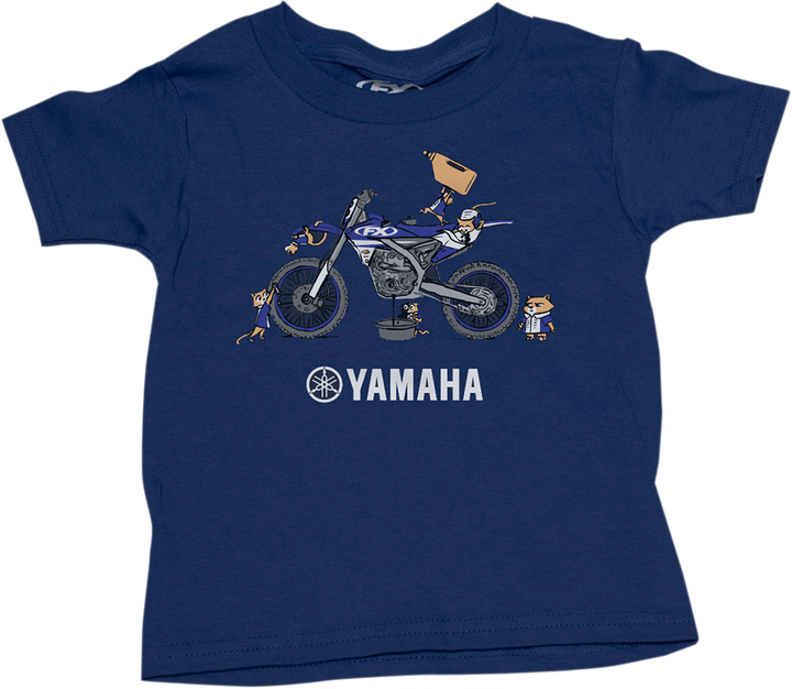 Factory Effex Toddler Yamaha Pit Crew T-Shirt - Navy - 2T 22-83220