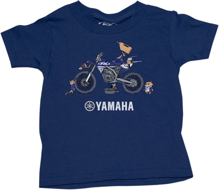 Factory Effex Toddler Yamaha Pit Crew T-Shirt - Navy - 3T 22-83222