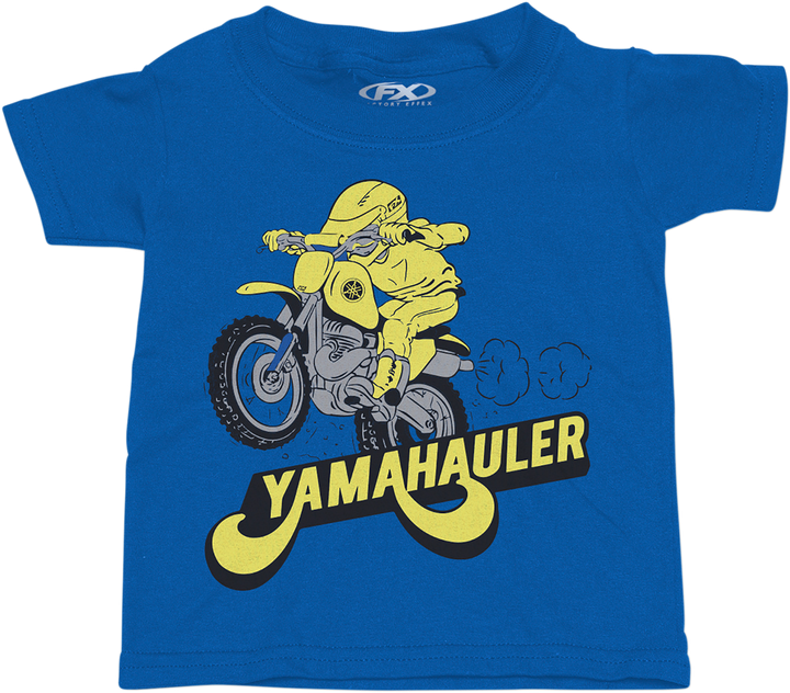 Factory Effex Toddler Yamaha Hauler T-Shirt - Royal - 4T 23-83224