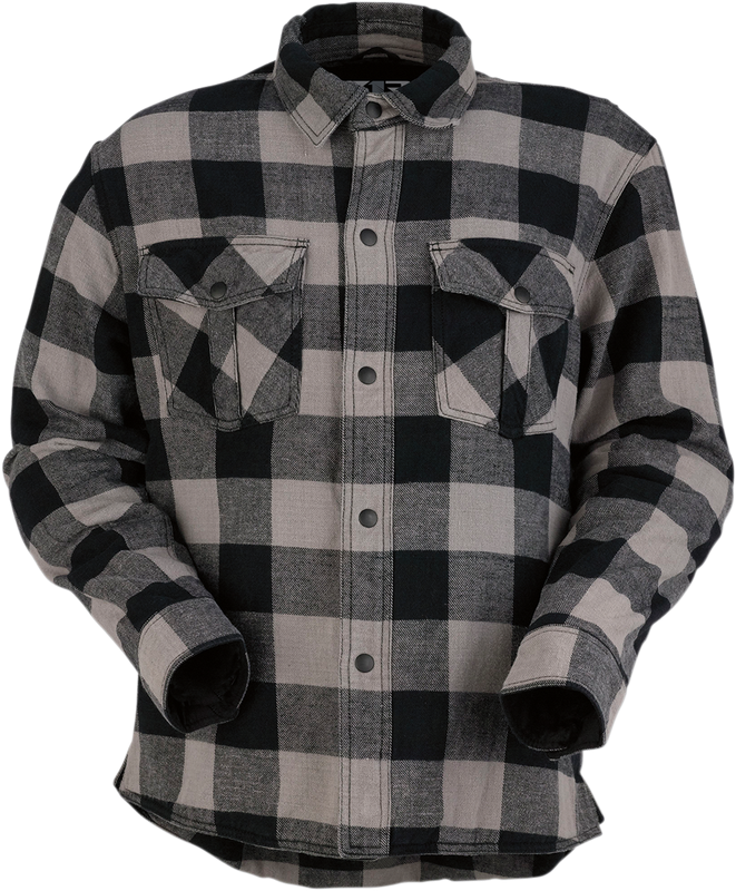 Z1R Duke Flannel Shirt - Gray/Black - 2Xl 3040-2549