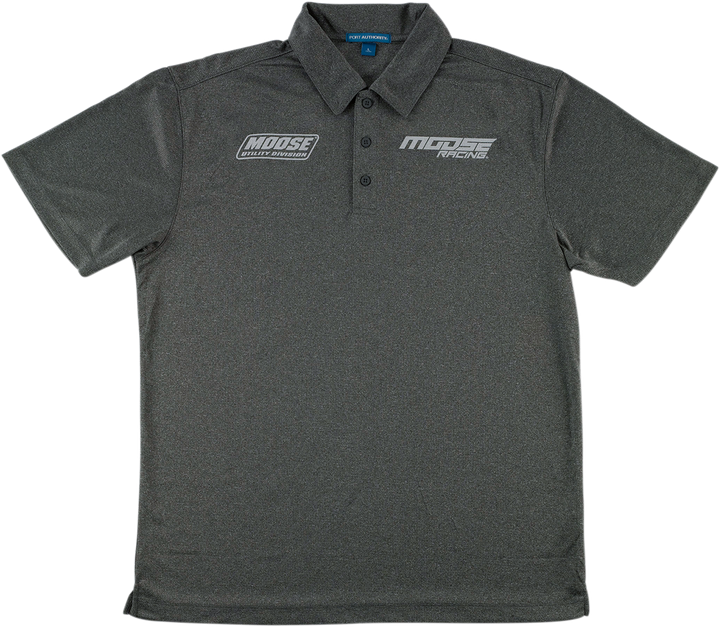 Moose Offroad Polo Shirt - Heather Charcoal - Medium 3040-2655