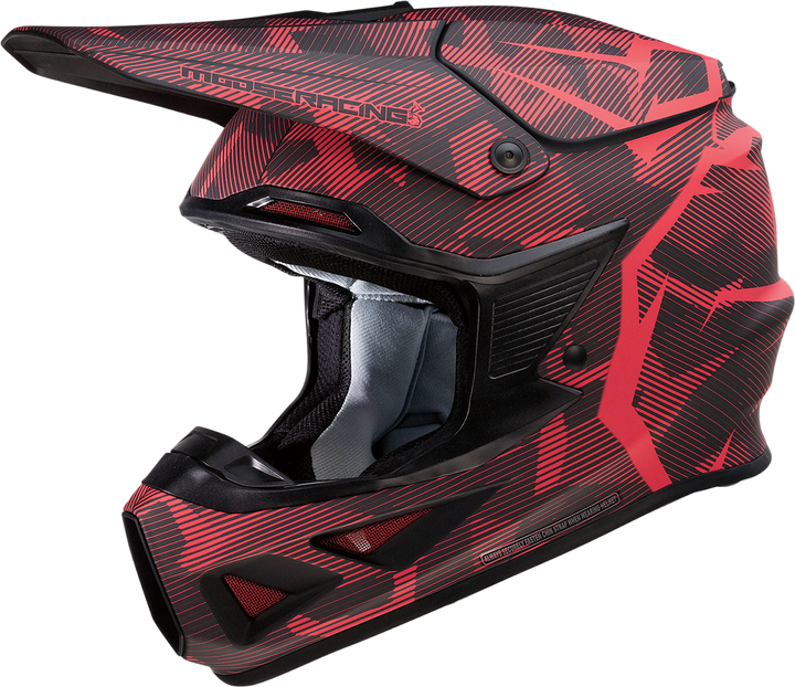 Moose Offroad F.I. Helmet - Agroid Camo - Mips - Red/Black - Medium 0110-7761