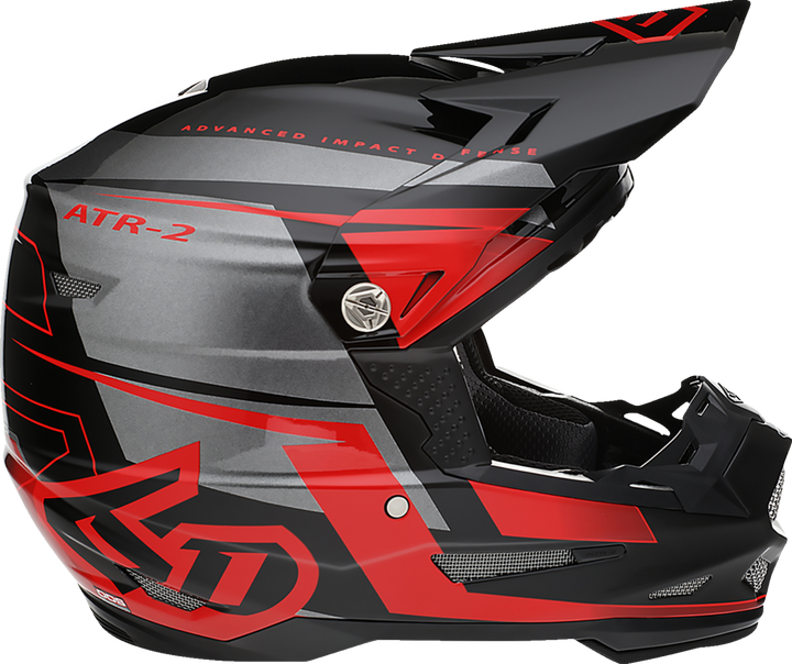 6D Helmets Atr-2 Helmet - Mach - Red/Gray/Black - Small 520807
