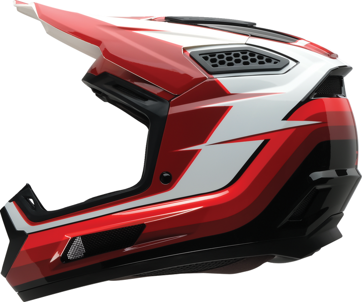 Z1R Dirt Maxx Helmet - Vortex - Red/White - Large 0110-9337