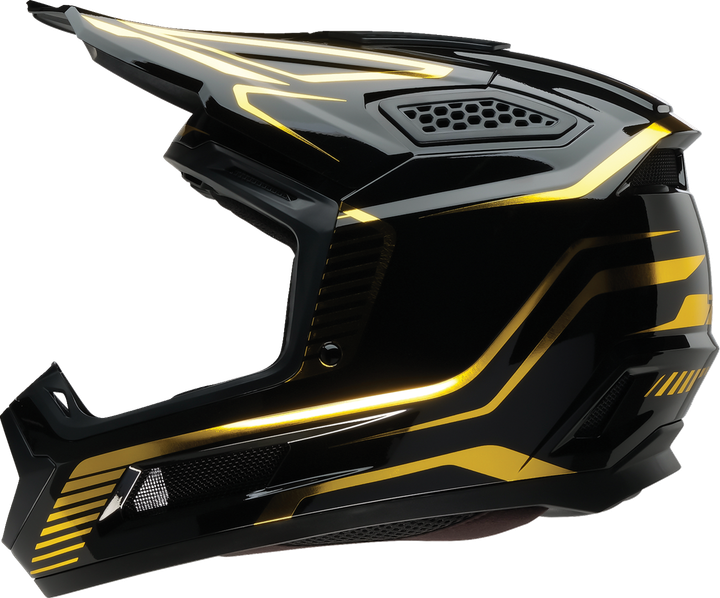 Z1R Dirt Maxx Helmet - Monogram - Black/Gold - Medium 0110-9739