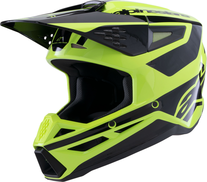 Alpinestars SM3 Helmet - Heat - Gloss Yellow Fluo/Black - Medium 8301026-5011-M