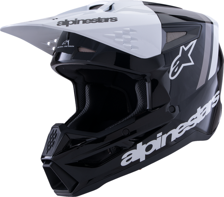 Alpinestars SM3 Helmet - Radium - Gloss Black/White/Gray - XL 8300826-1546-XL