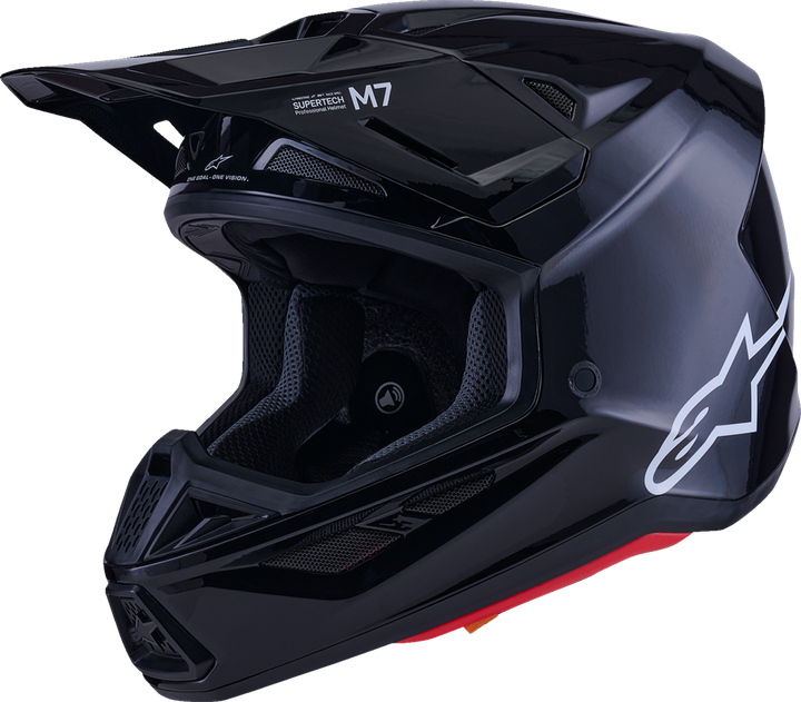 Alpinestars SM7 Helmet - Solid - Gloss Black - XS 8301426-1180-XS