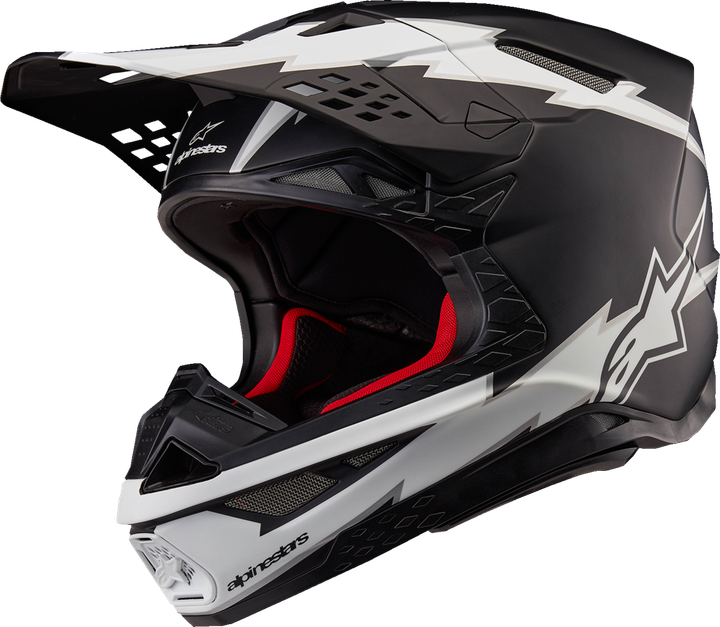 Alpinestars Supertech M10 Helmet - Ampress - MIPS - Matte Black/White - XS 8300823-1121-XS