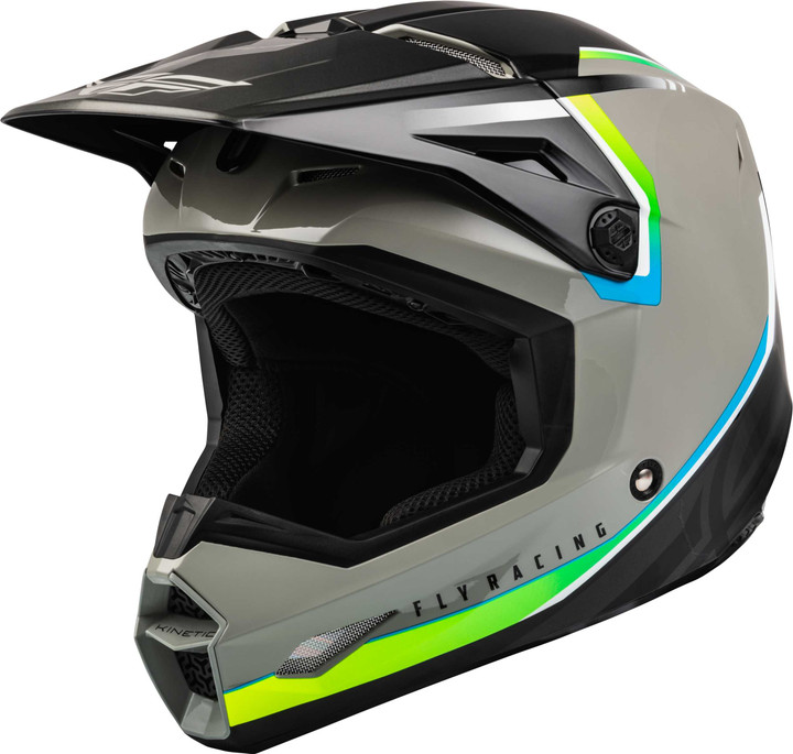 FLY RACING Kinetic Vision Helmet Grey/Black Xl F73-8650X