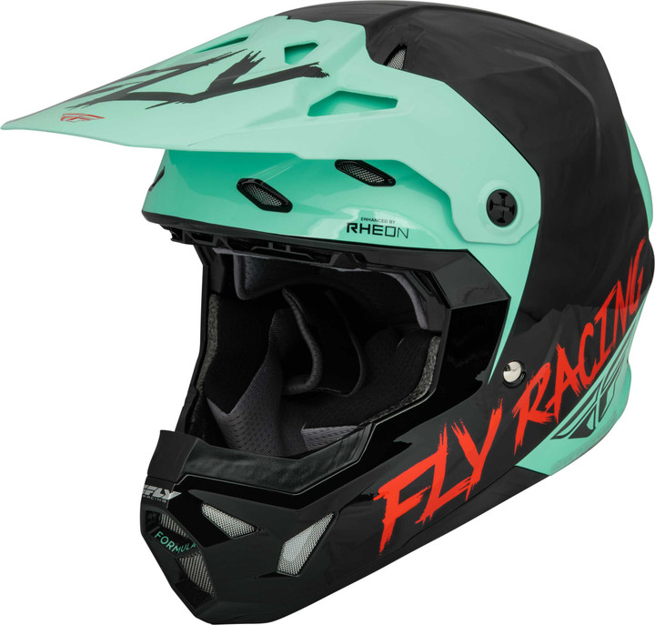 FLY RACING Formula Cp S.E. Rave Helmet Black/Mint/Red Xl 73-0034X