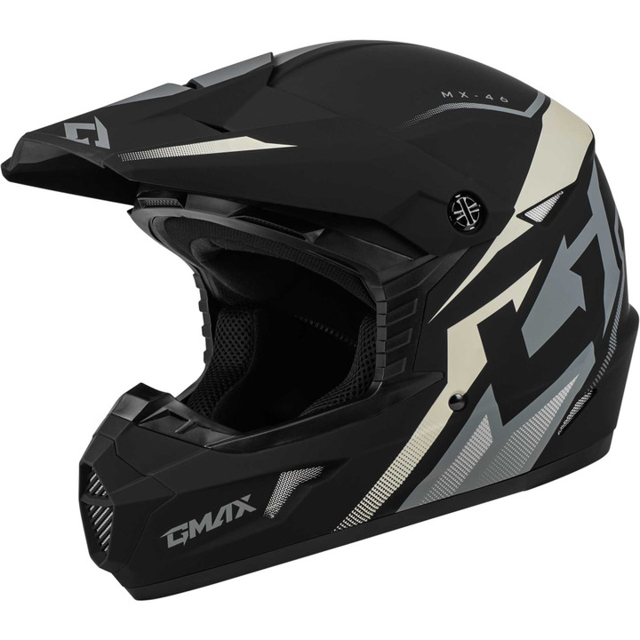 GMAX Mx-46 Compound Helmet Matte Black/Grey/White 2X D3464428