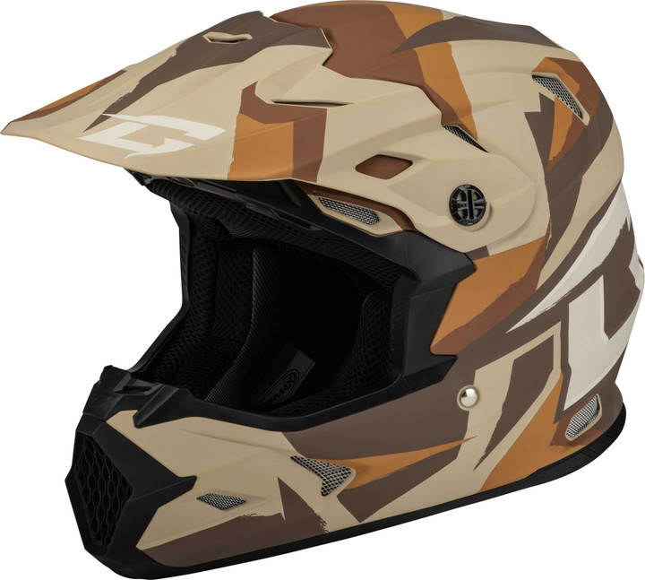 GMAX Mx-96 Splinter Helmet Matte Brown/Tan/White  Xl D39611417