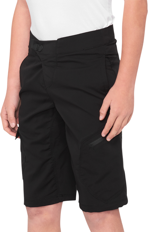 100% Youth Ridecamp Shorts - Black - Us 28 40033-00003