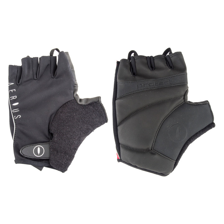 Aerius Classic Unisex Cycling Fingerless Gloves XL Black 230725