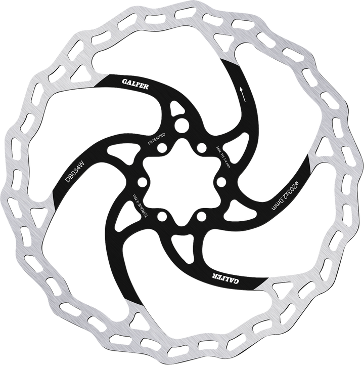 Galfer Bicycle Brake Rotor - Fixed - 203 Mm DB034W